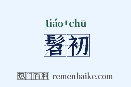 髫初是什么意思的图片
